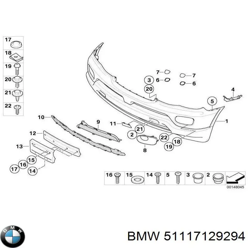 51117129294 BMW zderzak przedni