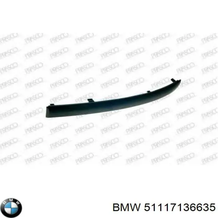 51117058457 BMW listwa ochronna zderzaka przedniego lewa