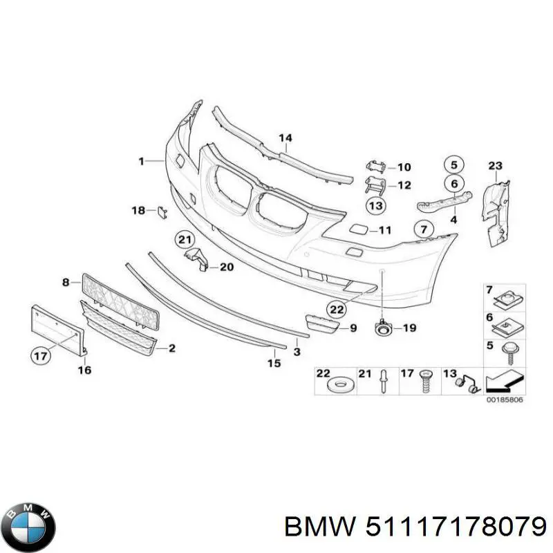 Do koszyka 51117178079 BMW Zderzak przedni