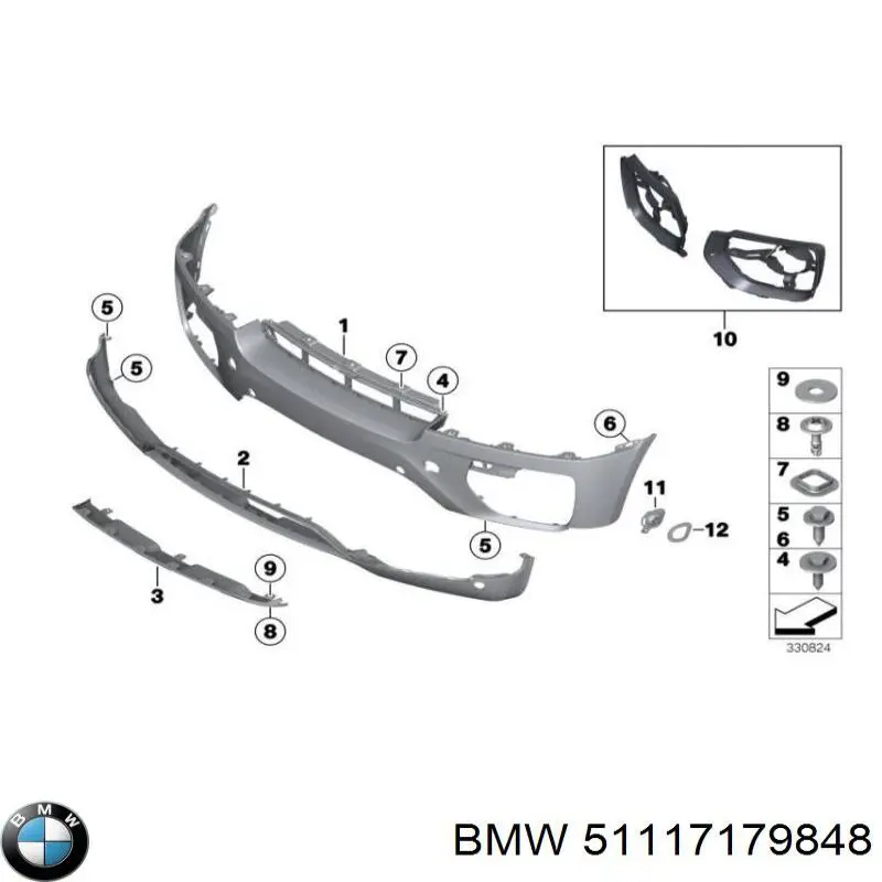 Nakładka zderzaka tylnego do BMW X6 (E71)