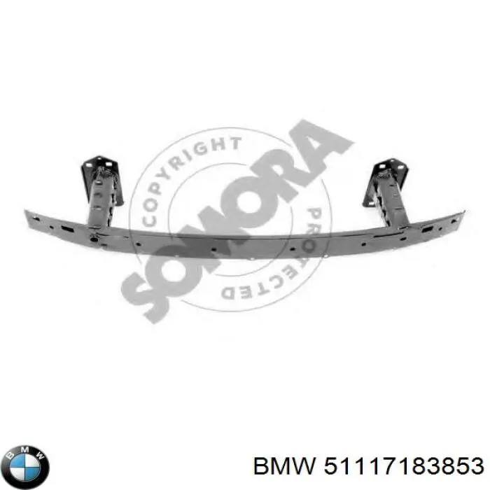 51117183853 BMW Wzmocnienie zderzaka przedniego
