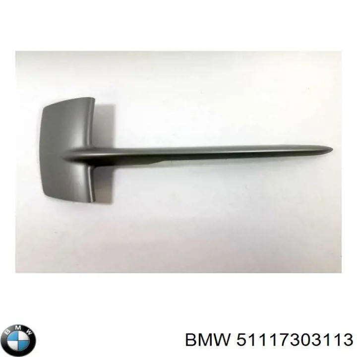 Listwa ochronna kratki zderzaka przedniego lewa BMW 51117303113 cena, od 23,82 USD