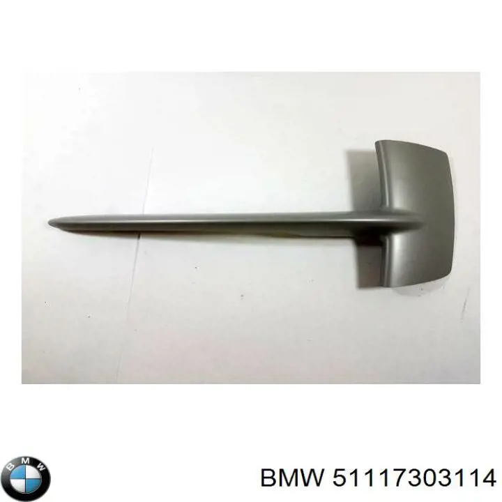 Listwa ochronna kratki zderzaka przedniego prawa BMW 51117303114 cena, od 19,53 USD