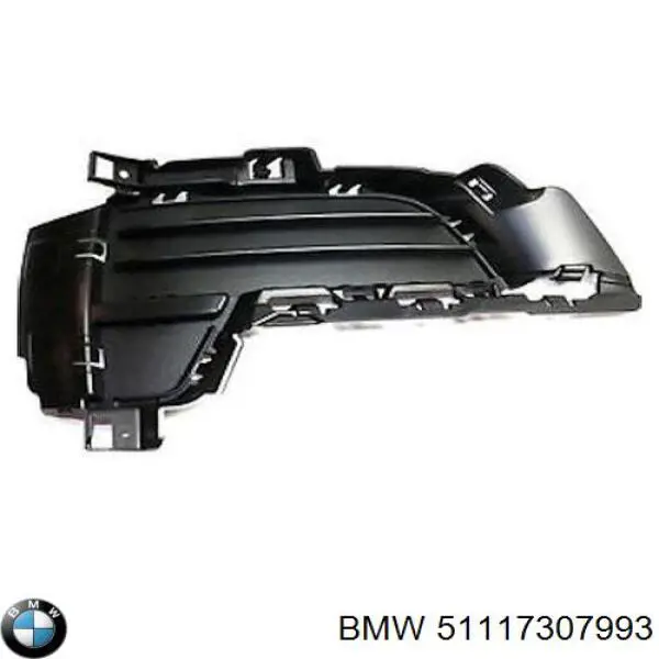 51117307993 BMW Kratka zderzaka przedniego lewa dolna
