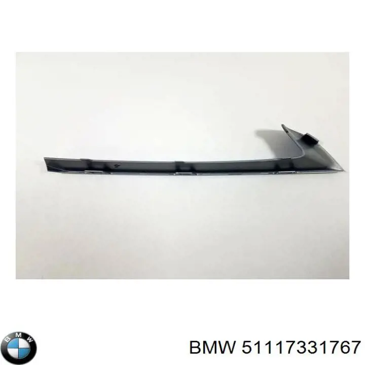 Listwa ochronna zderzaka przedniego lewa BMW 51117331767 cena, od 26,92 USD