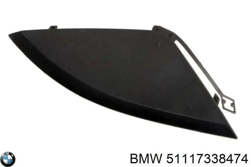 Zaślepka haku holowniczego zderzaka przednia BMW 51117338474 cena, od 26,94 USD