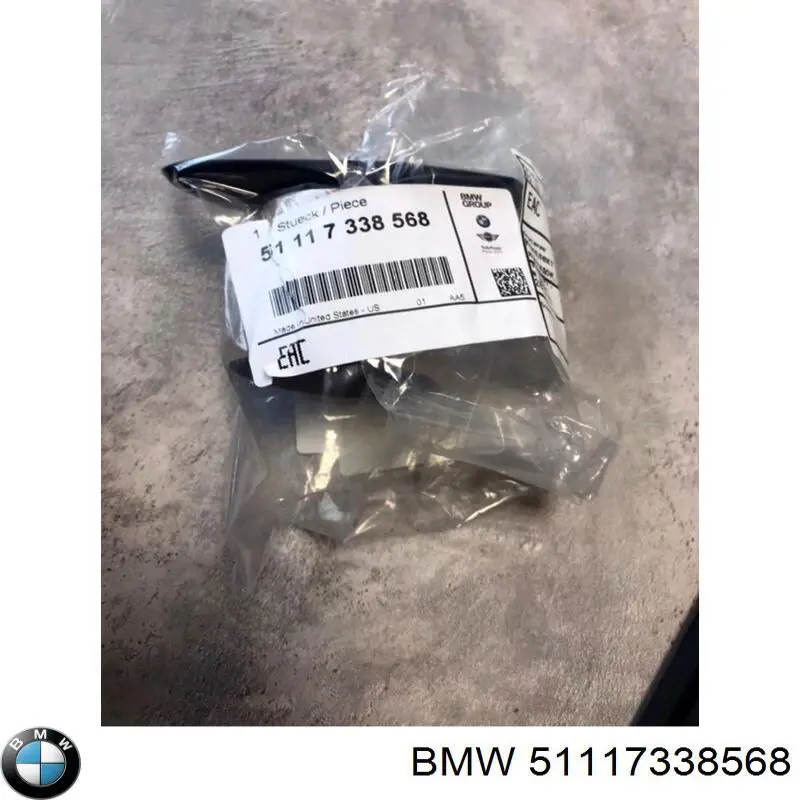 Nakładka dyszy spryskiwacza reflektora przedniego BMW 51117338568 cena, od 13,84 USD