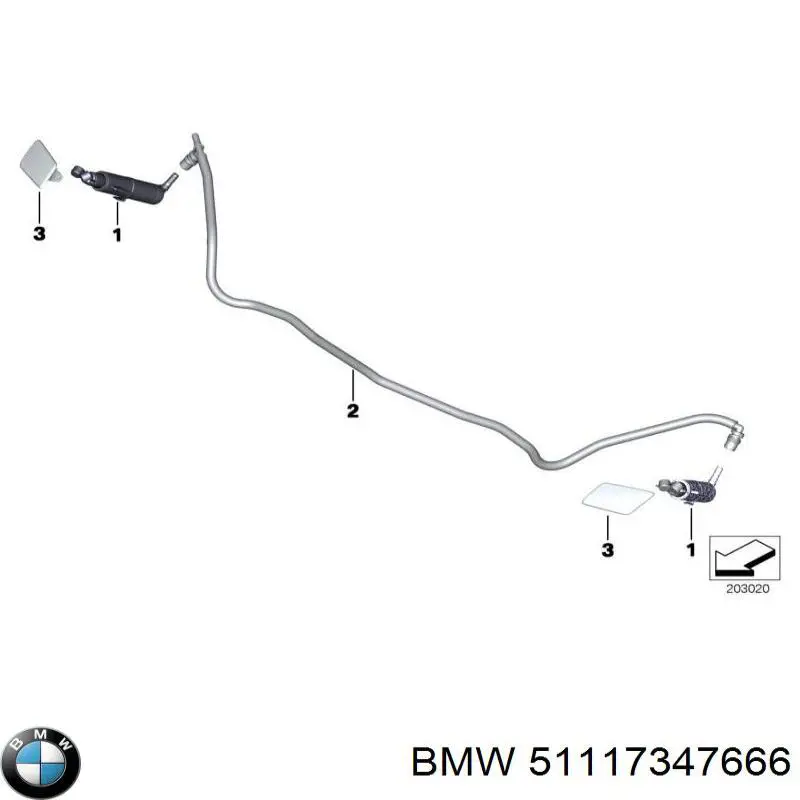 Nakładka dyszy spryskiwacza reflektora przedniego BMW 51117347666 cena, od 9,65 USD