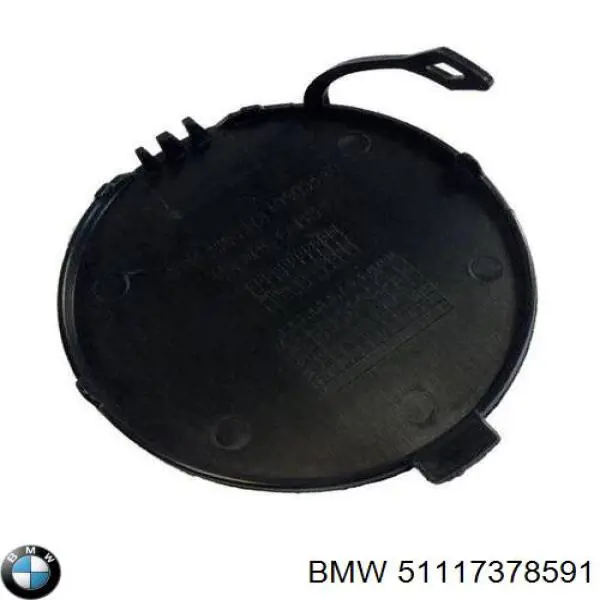 Zaślepka haku holowniczego zderzaka przednia BMW 51117378591 cena, od 13,69 USD
