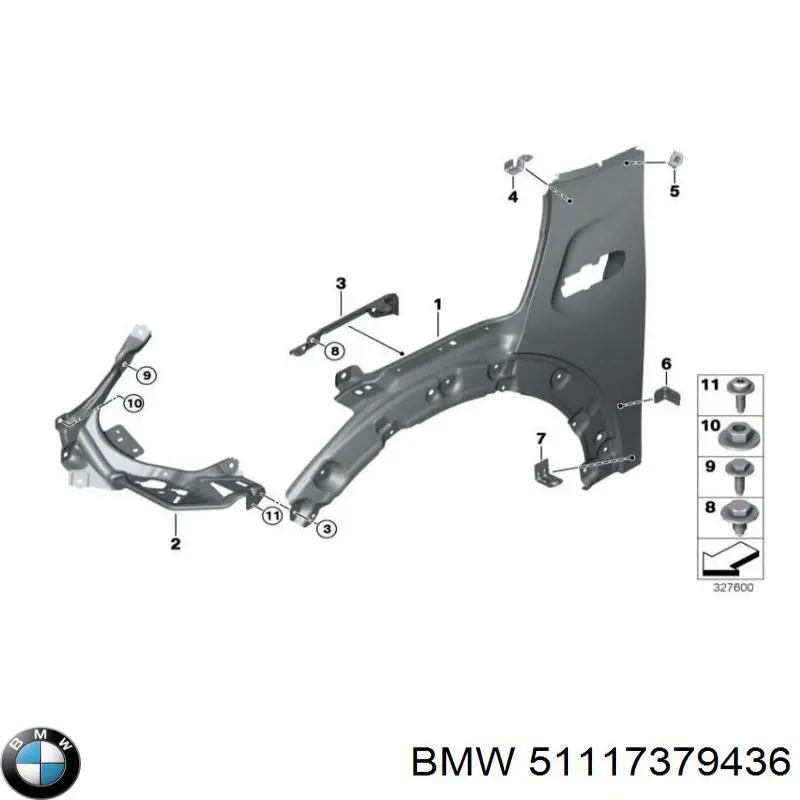 51117379436 BMW Zderzak przedni