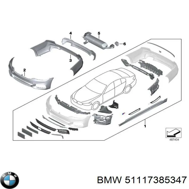Wspornik zderzaka przedniego lewy BMW 51117385347 cena, od 22,43 USD
