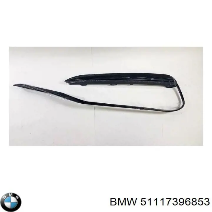 Listwa ochronna kratki zderzaka przedniego lewa BMW 51117396853 cena, od 26,72 USD