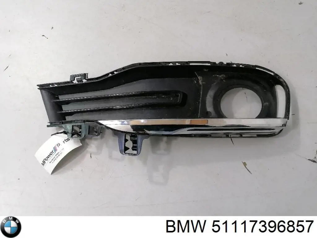 51117396857 BMW Zaślepka (kratki) lamp przeciwmgielnych zderzaka przedniego lewa