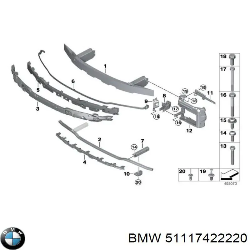 Wzmocnienie zderzaka przedniego BMW 3 sedana (G20, G80, G28) (2018 - 2026) cena, od 179,71 USD