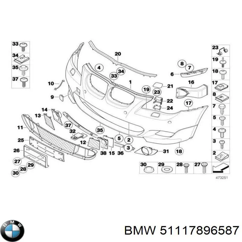 Kierownica powietrza tarczy hamulcowej lewa do BMW 5 (E61)