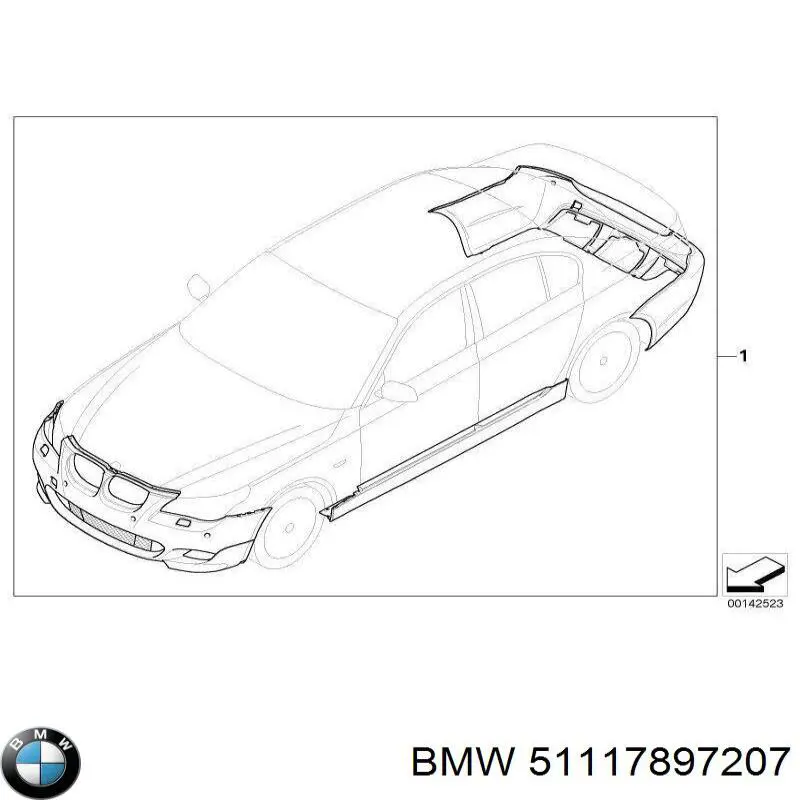 51117897207 BMW Zderzak przedni