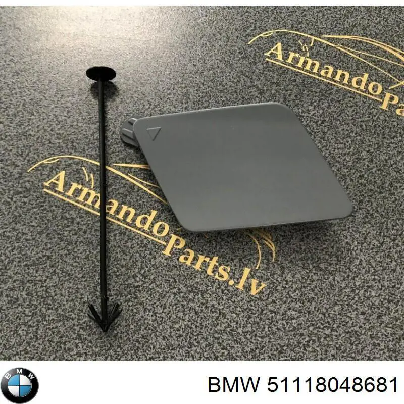 Do koszyka 51118048681 BMW Zaślepka haku holowniczego zderzaka przednia