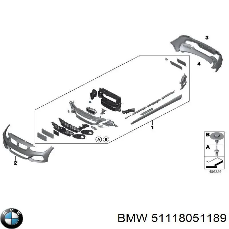Wspornik zderzaka przedniego lewy BMW 51118051189 cena, od 70,30 USD