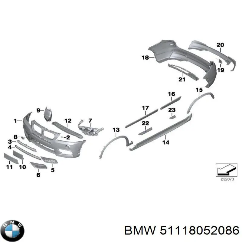 Zaślepka haku holowniczego zderzaka przednia BMW 51118052086 cena, od 45,24 USD