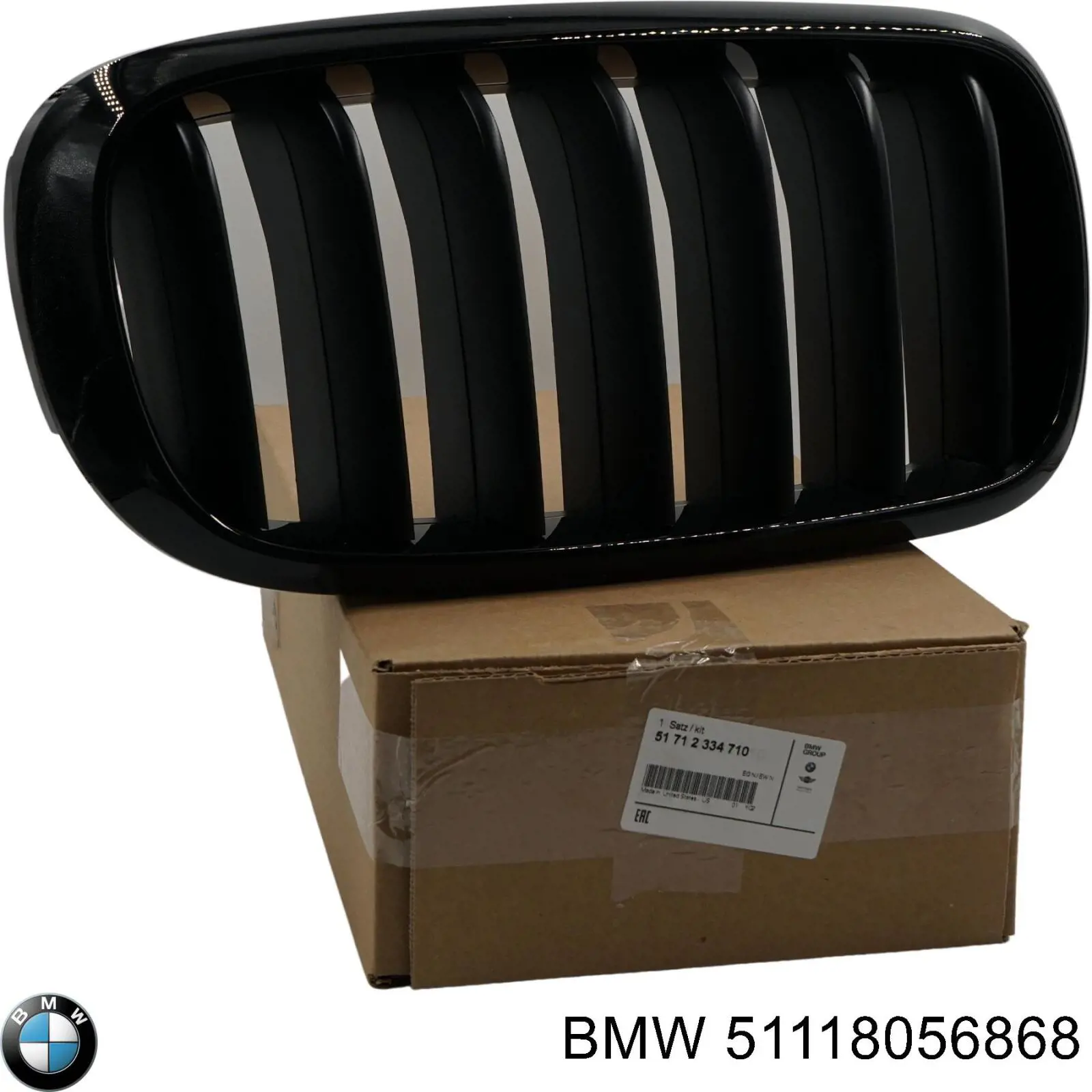 Do koszyka 51118056868 BMW Listwa ochronna kratki zderzaka przedniego prawa