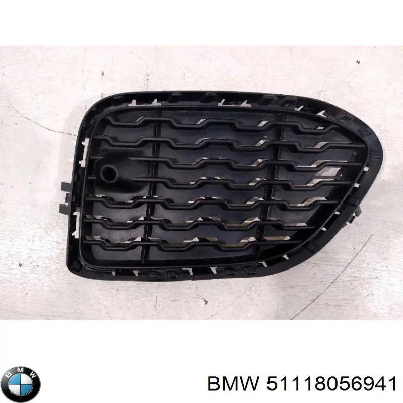 Do koszyka 51118056941 BMW Kratka zderzaka przedniego lewa