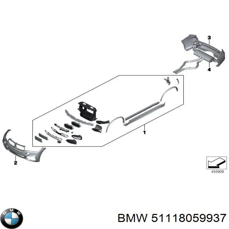 Nakładka dyszy spryskiwacza reflektora przedniego BMW 51118059937 cena, od 44,65 USD