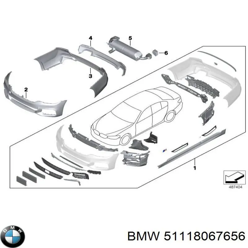 51118067656 BMW Absorber (wypełniacz) zderzaka przedniego