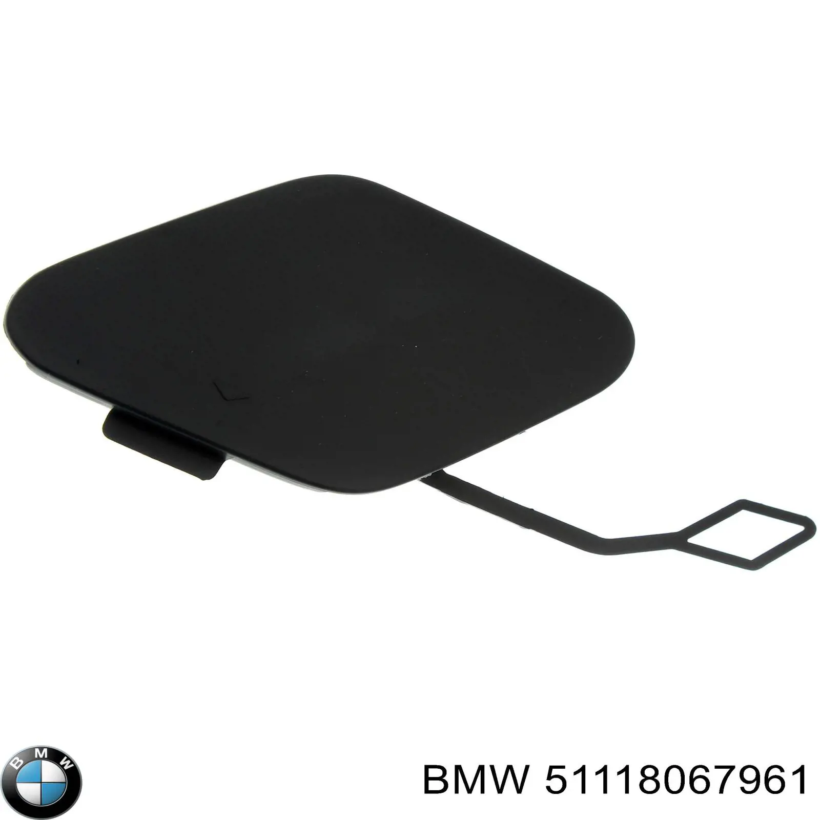 Do koszyka 51118067961 BMW Zaślepka haku holowniczego zderzaka przednia