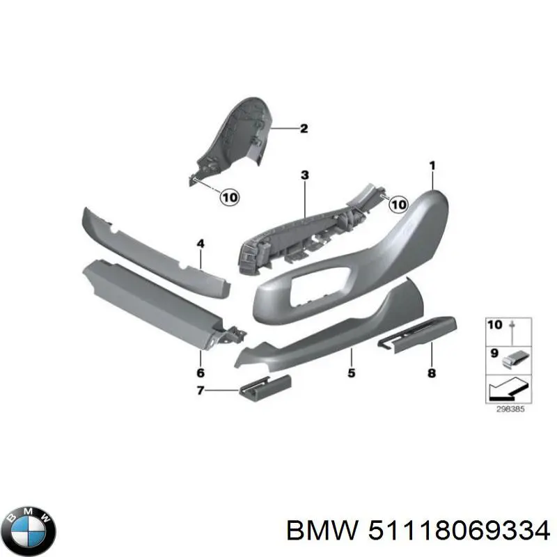 Atrapa chłodnicy prawa BMW 51118069334 cena, od 81,66 USD