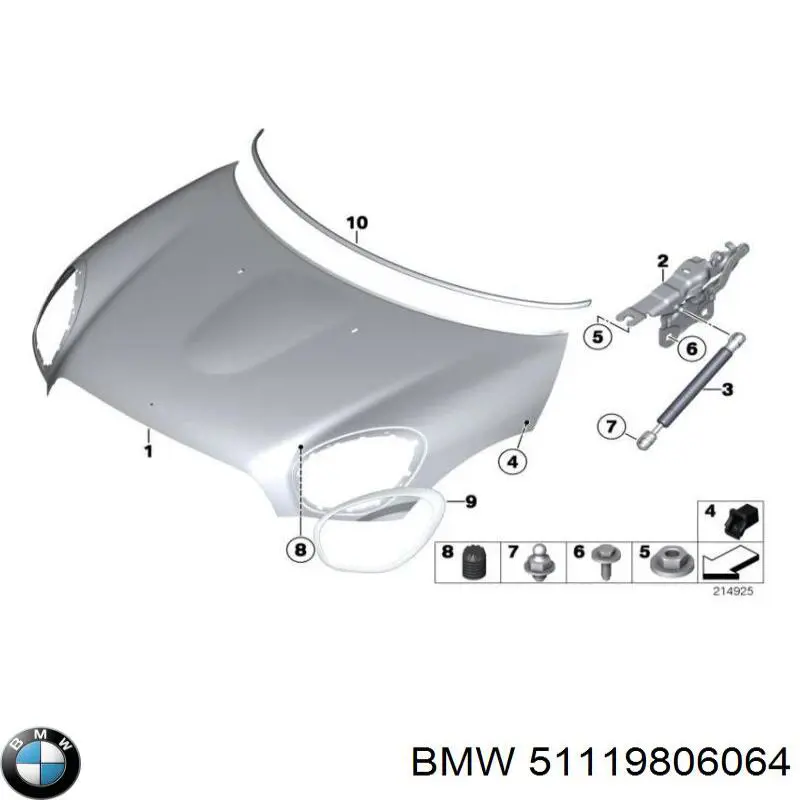 Do koszyka 51119806064 BMW Zderzak przedni