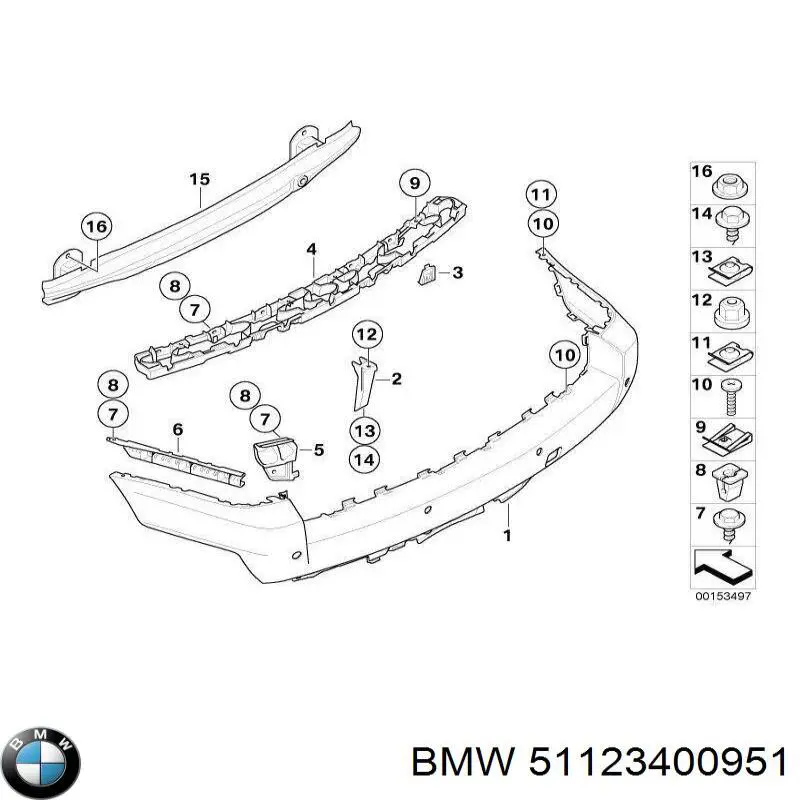 Wzmocnienie zderzaka tylnego BMW X3 SUV (E83) (2004 - 2010) cena, od 164,49 USD