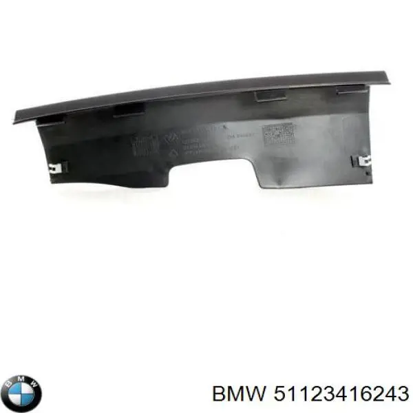 51123416243 BMW Zaślepka haku holowniczego zderzaka przednia