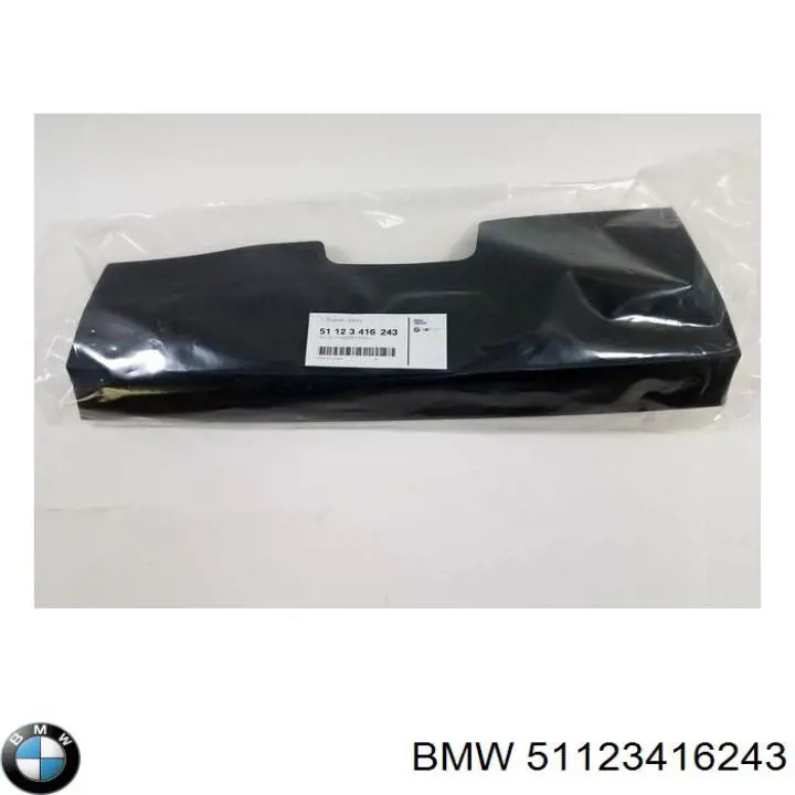 Zaślepka haku holowniczego zderzaka przednia BMW 51123416243 cena, od 36,48 USD