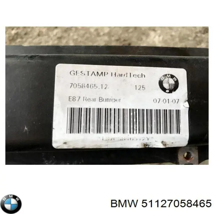 Wzmocnienie zderzaka tylnego BMW 1 hatchback (E81) (2006 - 2012) cena, od 91,20 USD