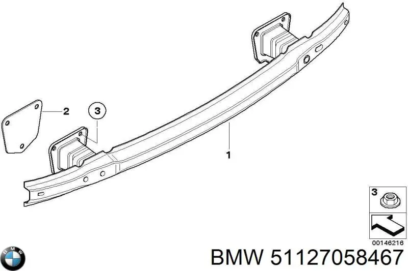 Wzmocnienie zderzaka tylnego do BMW 3 (E90)