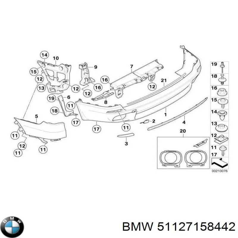 Wspornik zderzaka tylnego prawy BMW 51127158442 cena, od 61,99 USD