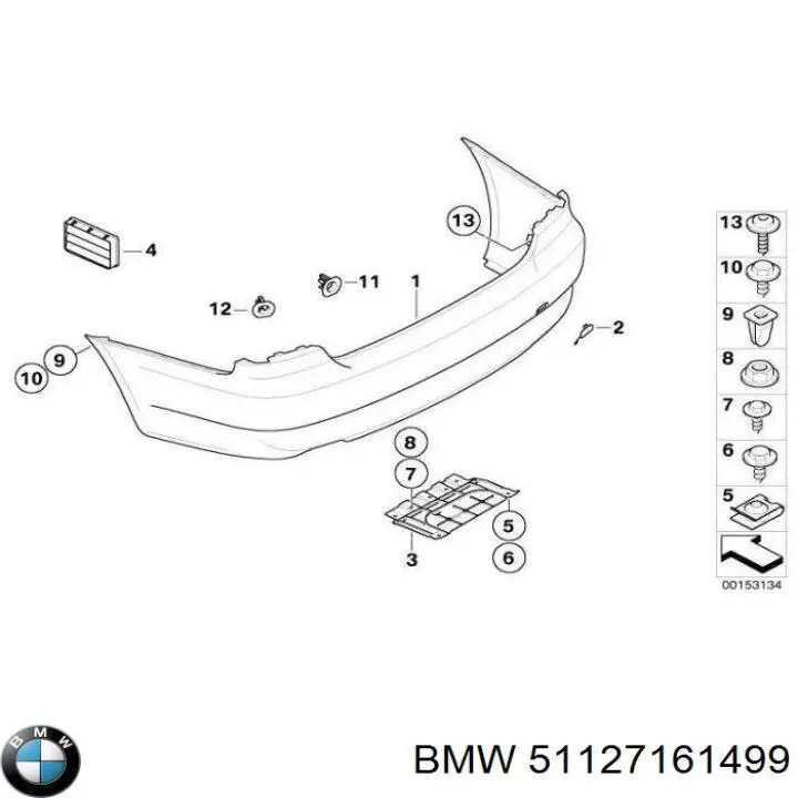 Zderzak tylny do BMW 3 (E92)