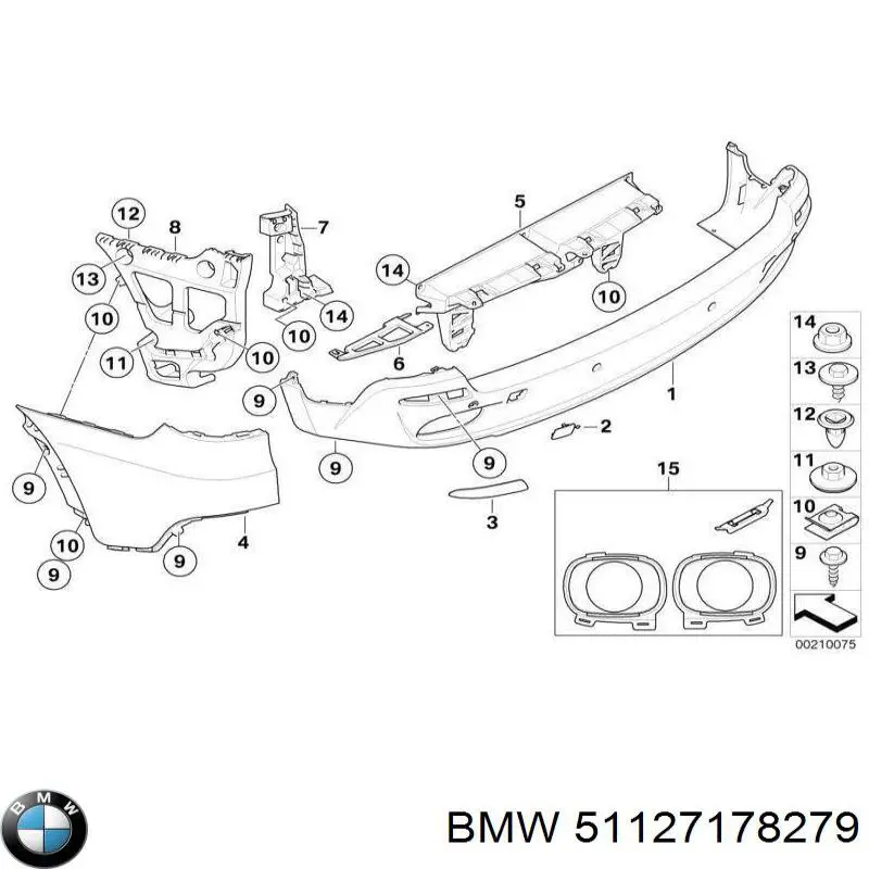 Do koszyka 51127178279 BMW Zderzak tylny