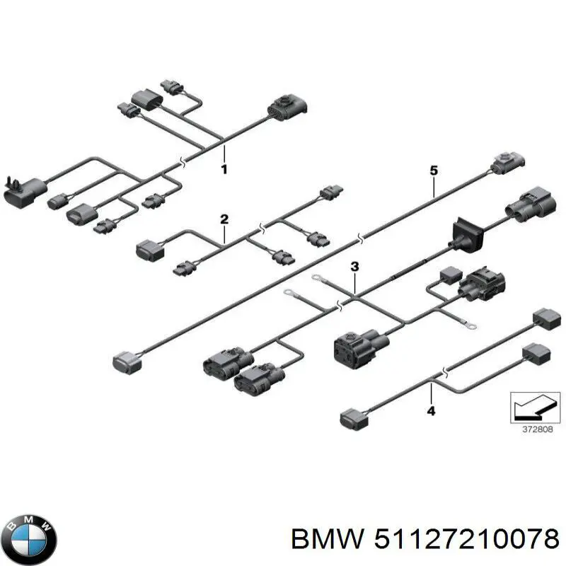 51127210078 BMW Wspornik zderzaka tylnego  prawy zewnętrzny