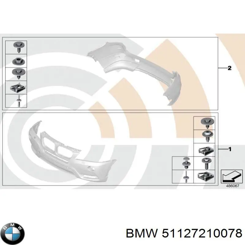 Wspornik zderzaka tylnego  prawy zewnętrzny BMW 51127210078 cena, od 39,21 USD