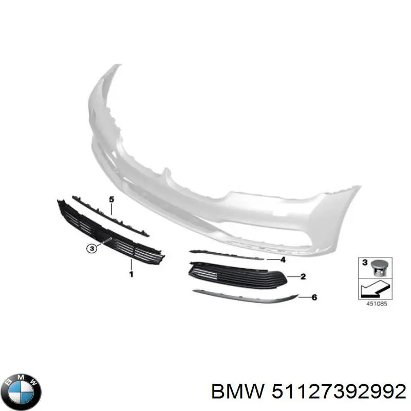 Zderzak tylny BMW 51127392992 cena, od 853,07 USD