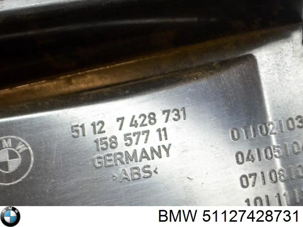 Prowadnica zderzaka tylnego lewa BMW 51127428731 cena, od 81,72 USD