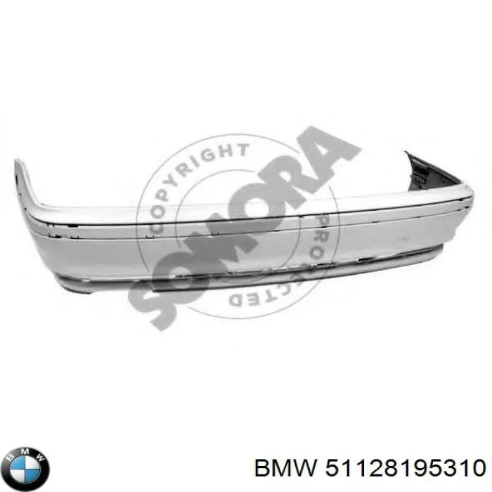 Zderzak tylny 51128195310 BMW