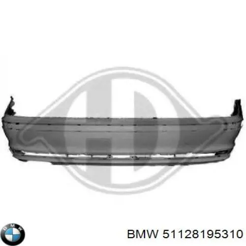 Do koszyka 51128195310 BMW Zderzak tylny