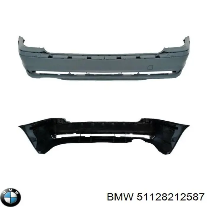 Do koszyka 51128212587 BMW Zderzak tylny