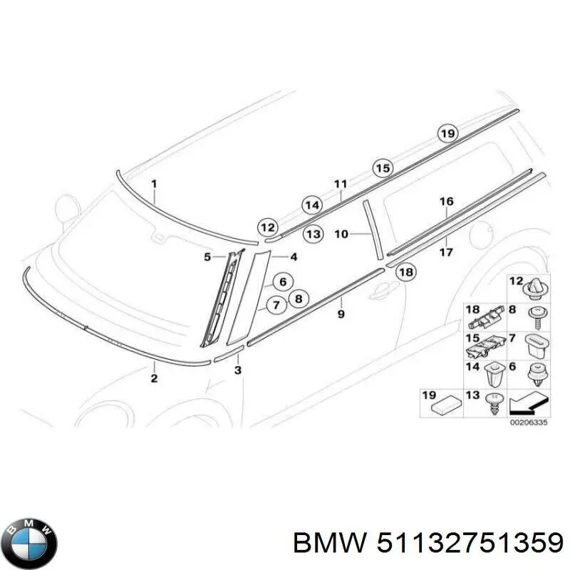 Listwa ochronna maski MINI Cooper hatchback (R56) (2005 - 2014) cena, od 130,13 USD