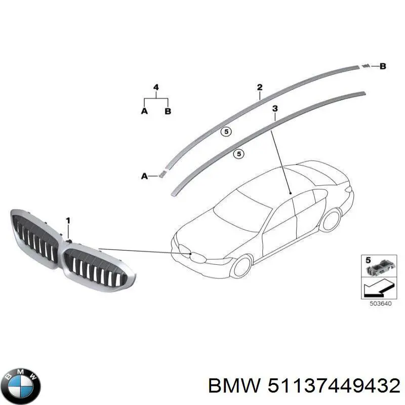 Atrapa chłodnicy do BMW 3 (G20)