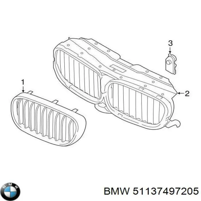 51137497205 BMW Atrapa chłodnicy