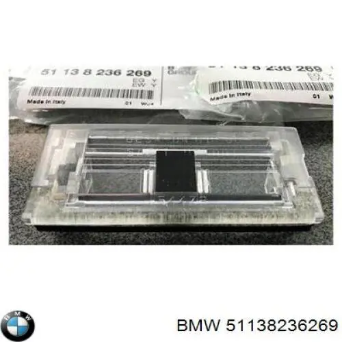 Do koszyka 51138236269 BMW Lampa oświetlenia tylnej tablicy rejestracyjnej
