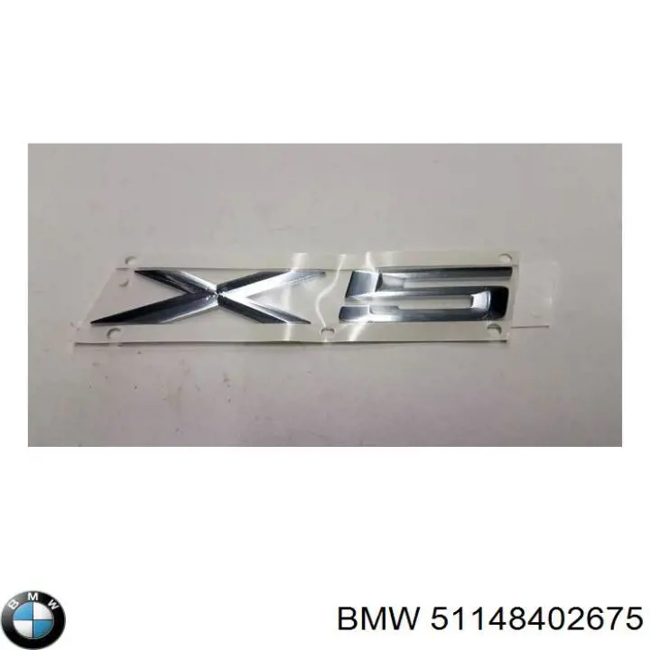 Emblemat na klapę bagaznika (znaczek firmowy) BMW 51148402675 cena, od 70,77 USD